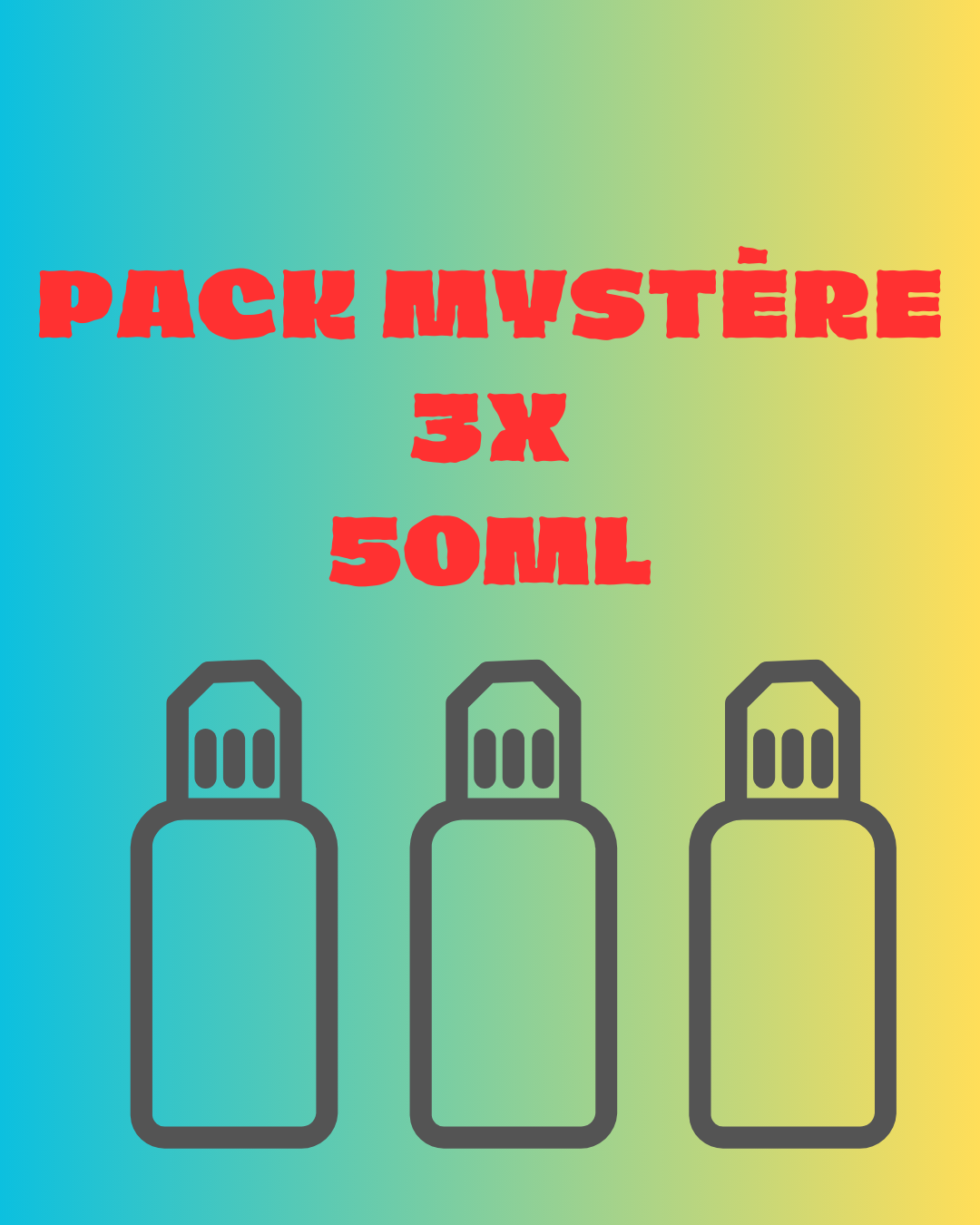 PACK MYSTÈRE 3X 50ML Fruités