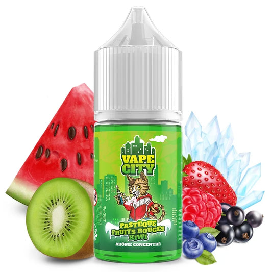 PASTÈQUE FRUITS ROUGES KIWI Vape city Concentré 30ML
